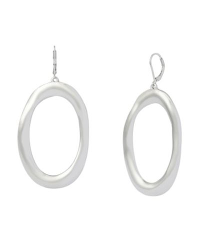 Серьги-подвески Robert Lee Morris Soho Rhodium Sculpted Oval