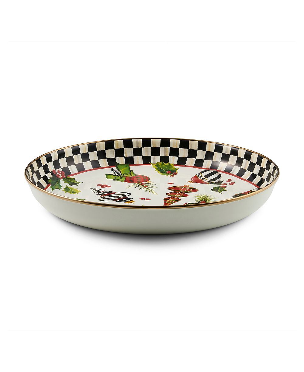 MacKenzie-Childs большая чаша Deck the Halls Abundant