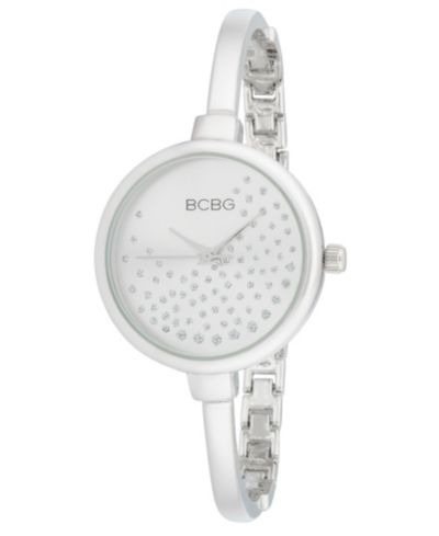 BCBG Женские часы Quartz Round Silver Stainless Steel 32mm