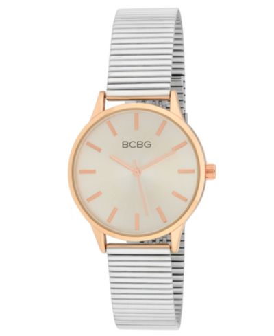 BCBG Женские кварцевые часы из розового золота и нержавеющей стали, 34mm