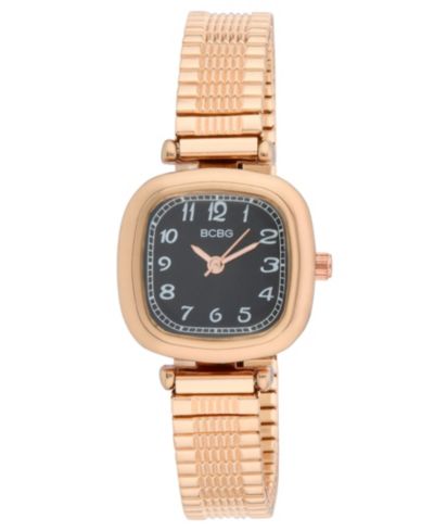 BCBG Women's Quartz Round Rose Gold Stainless Steel Watch 27mm