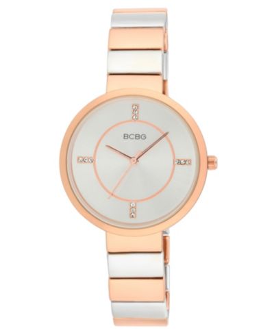 BCBG Women's Quartz Round Two-Tone Stainless Steel Watch 36mm