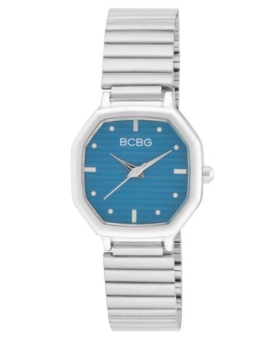 BCBG Women's Quartz Round Silver Stainless Steel Watch 26mm