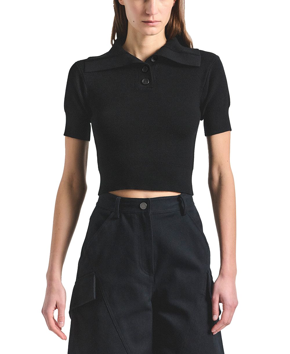 Женская блуза Derek Lam 10 Crosby с воротником-поло