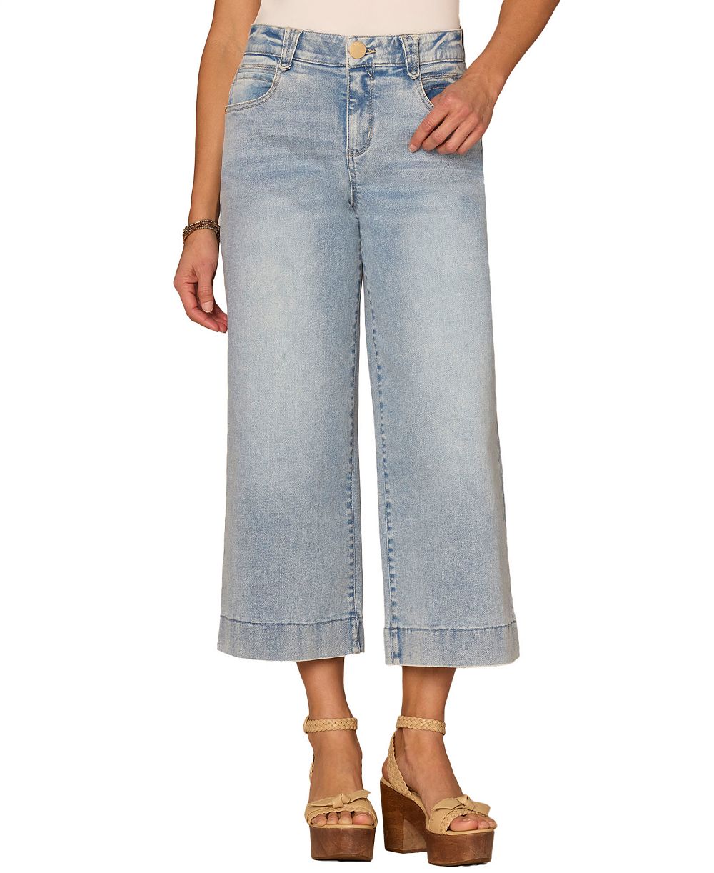 Democracy Petite Cropped Wide-Leg Jeans