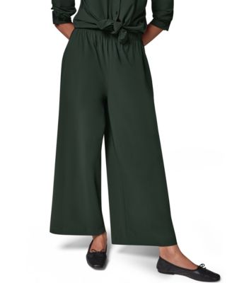 Женские брюки Donna Karan Weekend с высокой посадкой и широкими штанинами, на резинке