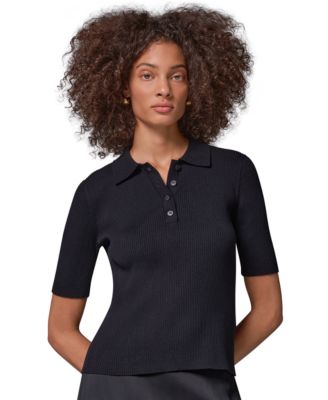 Donna Karan Weekend Женский трикотажный свитер с разрезом на рукавах и пуговицами