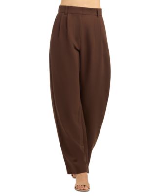 BCX Juniors' Soft-Stretch Pleated Wide-Leg Pants