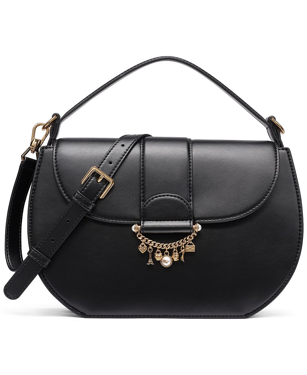 KARL LAGERFELD PARIS Jocelina Leather Small Shoulder Handbag