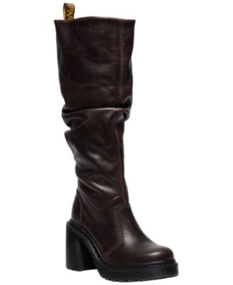 Женские ботинки Dr. Martens Kasey Kinsley Tumble Leather с круглым носом