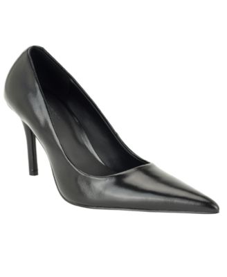GUESS Women's Naprini Leather Pointed Toe Stiletto Pumps