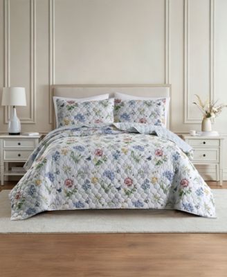 Lenox Butterfly Meadow комплект из 3 стеганых покрывал King