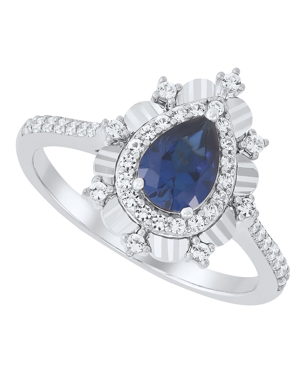 Macy's Ruby (3/4 ct. t.w.) & White Sapphire (1/3 ct. t.w.) Ring in 14k Yellow Gold-Plated Sterling Silver (Also in Sapphire & Emerald)