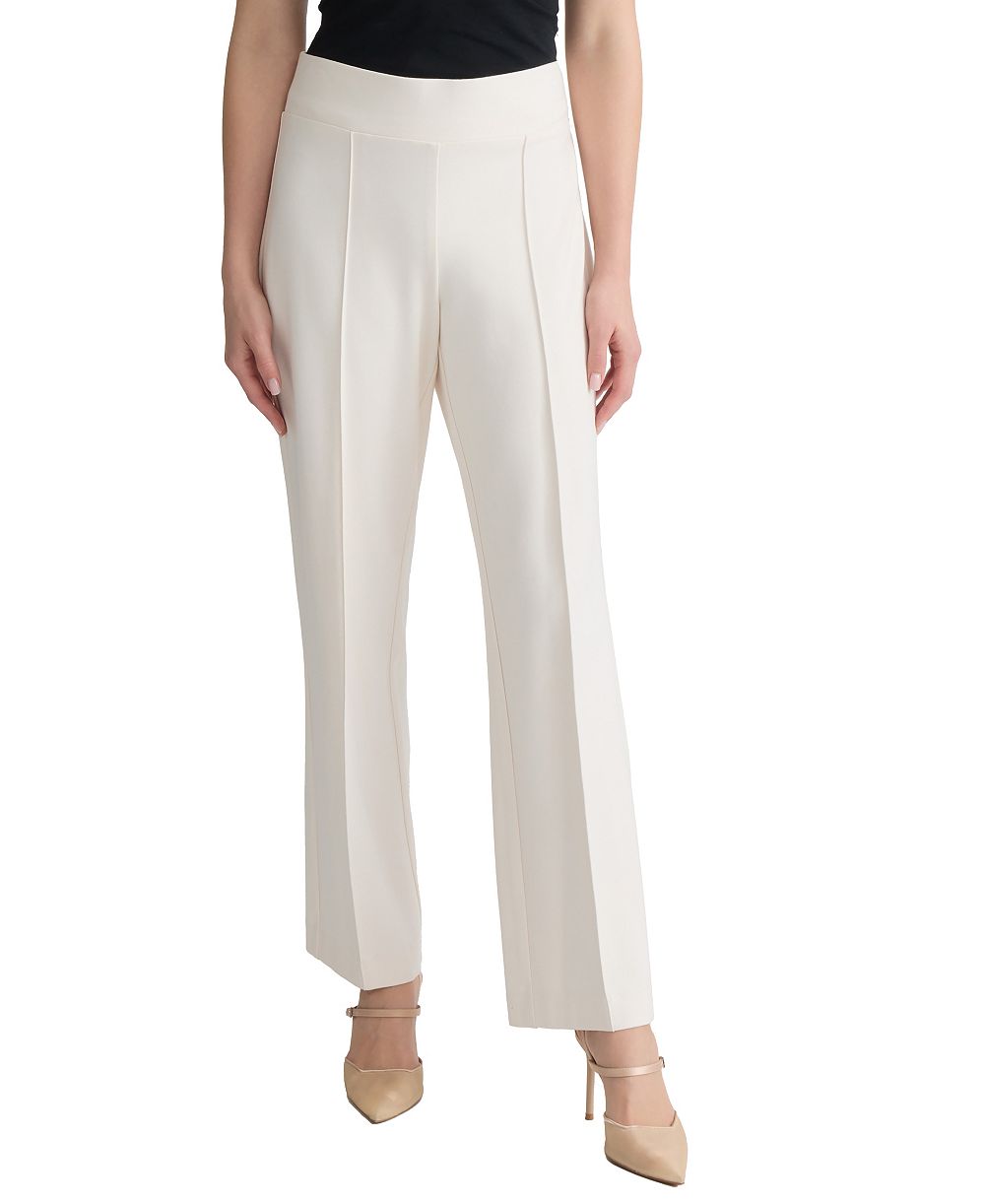 Jones New York Petite Pintuck Pull-On Mid-Rise Trousers