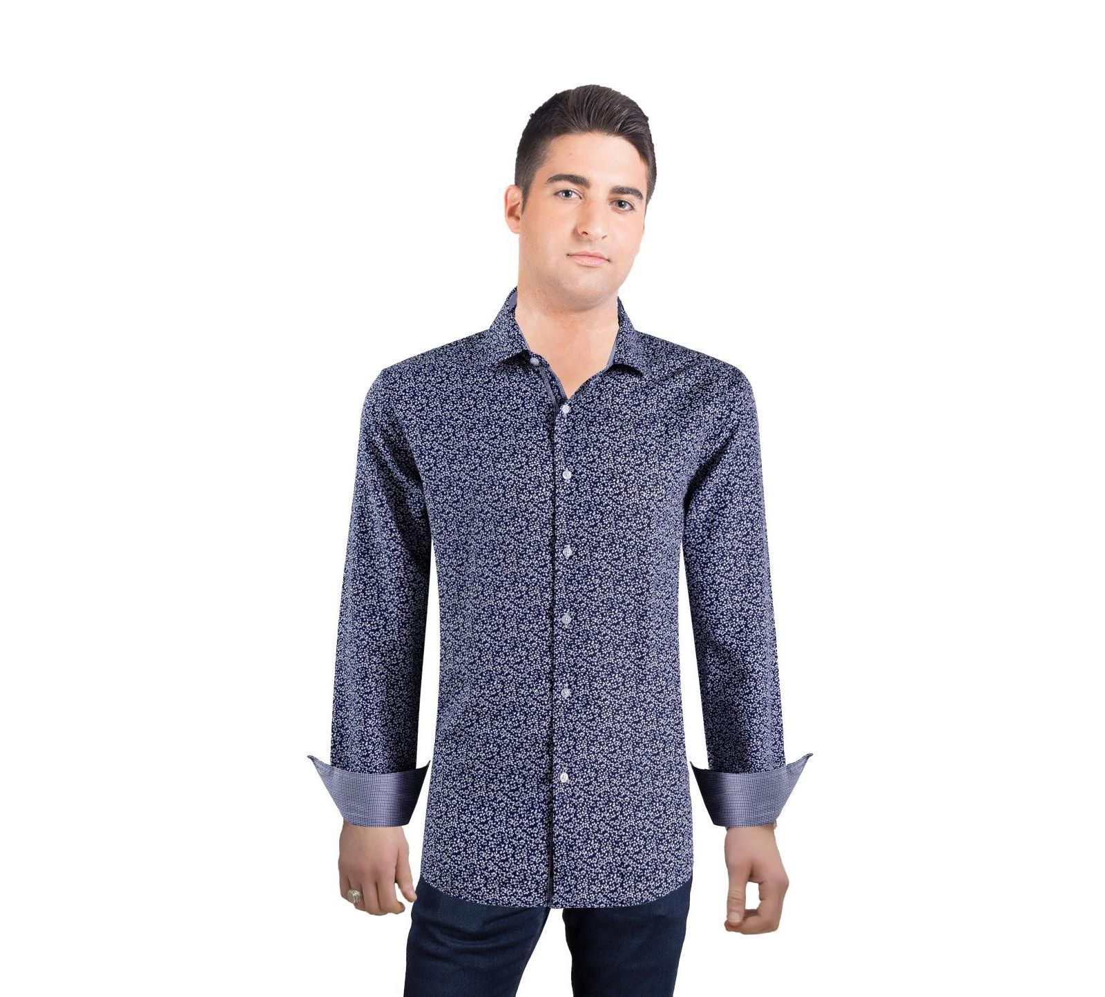 Мужская рубашка Elie Balleh Slim Fit Floral Printed Button-Down