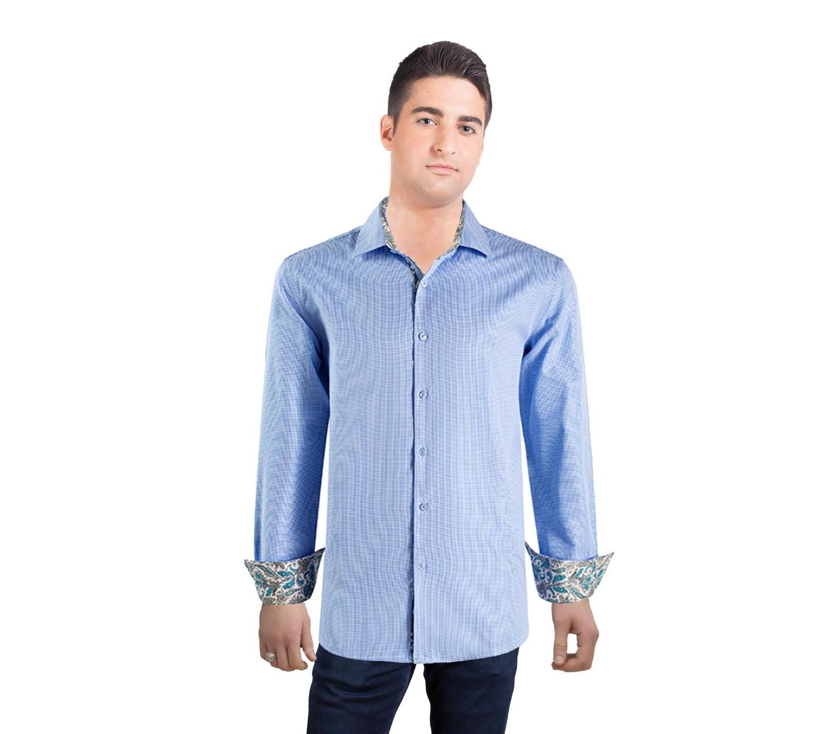 Мужская рубашка Elie Balleh Slim Fit Houndstooth