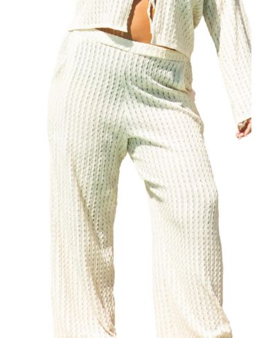 Женские широкие брюки FASHION-SZN CURVE Crochet Resort