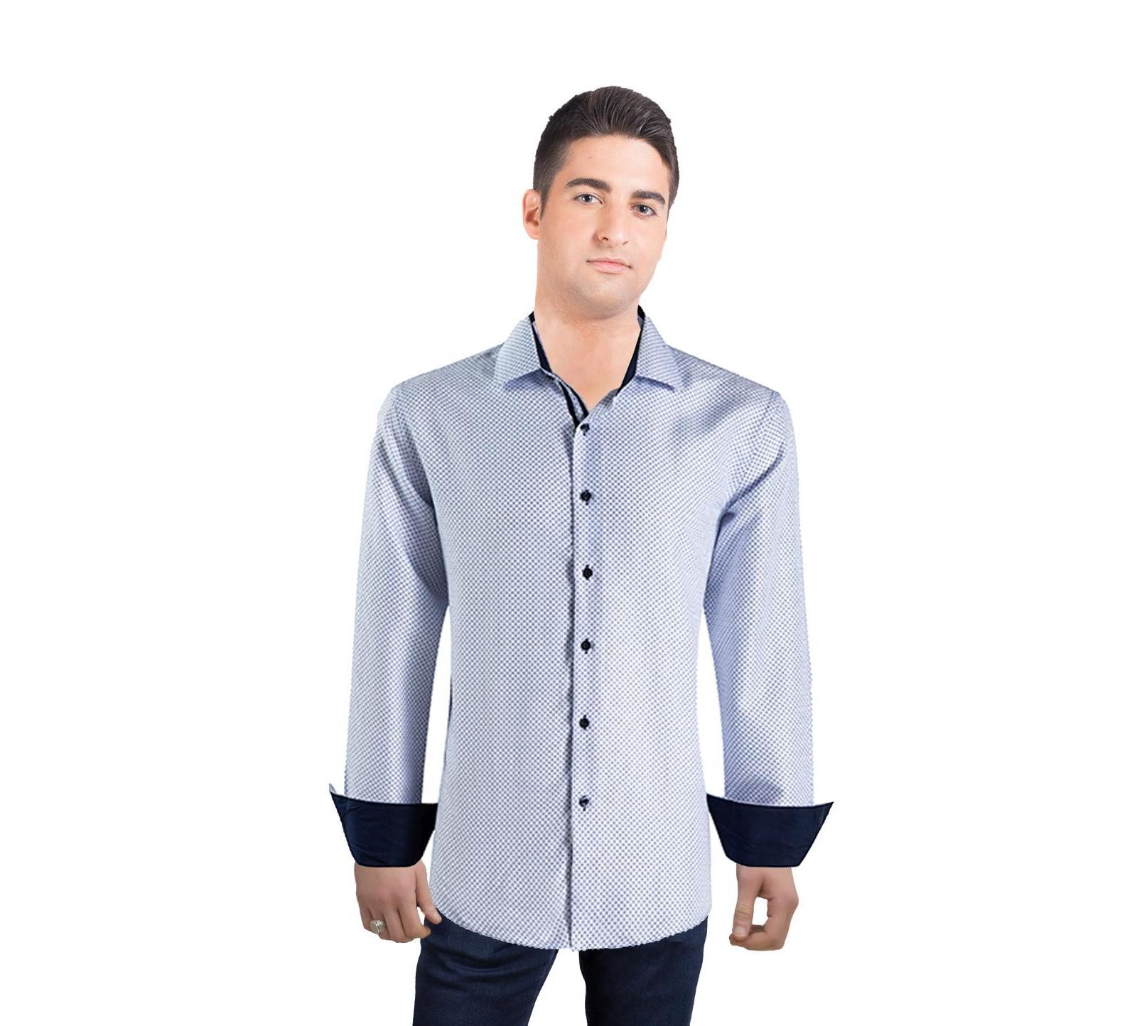Elie Balleh Men's Slim Fit Micro Ditsy Button-Down Shirt