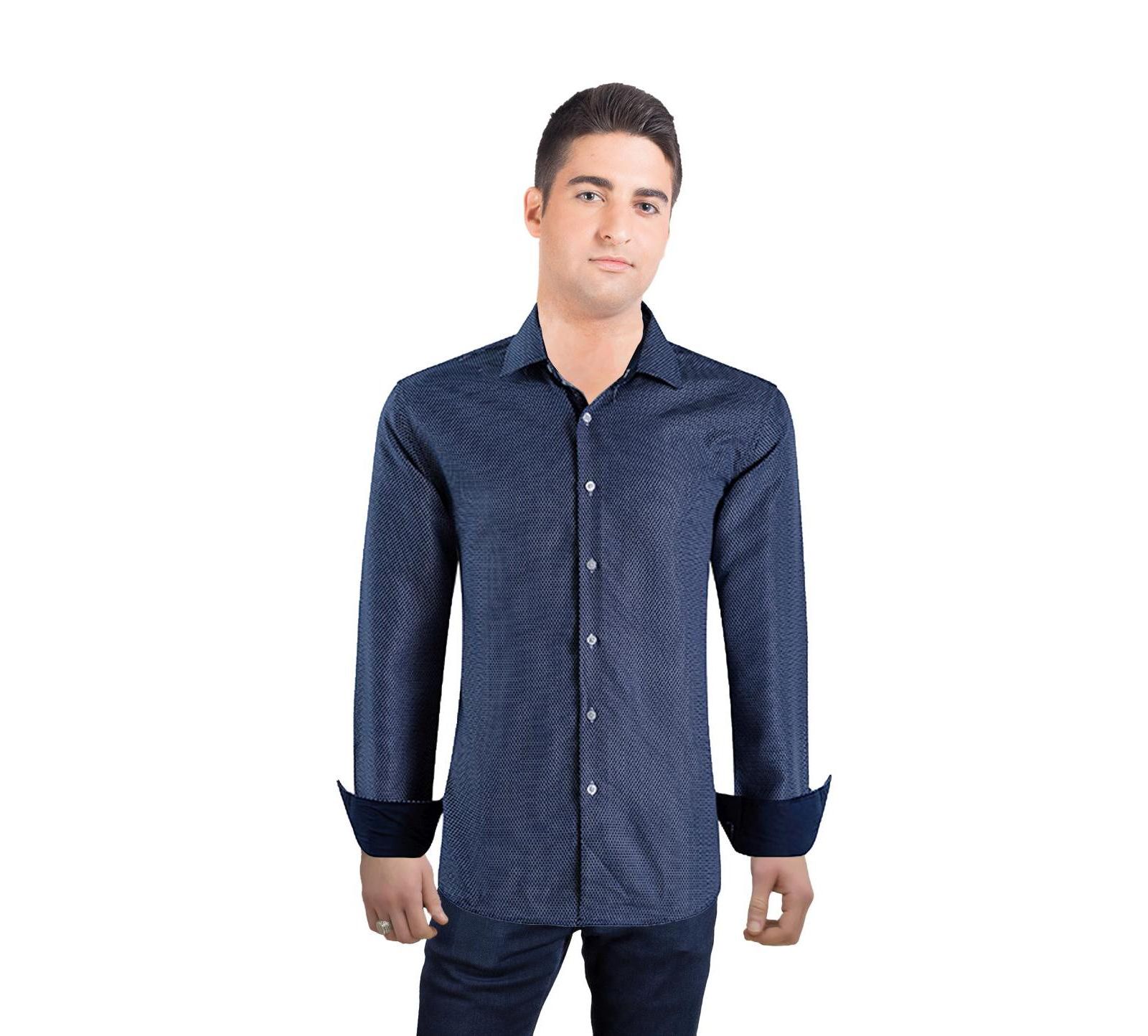 Мужская рубашка Elie Balleh Slim Fit Honeycomb