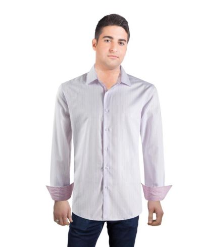 Мужская рубашка Elie Balleh Slim Fit в полоску на пуговицах