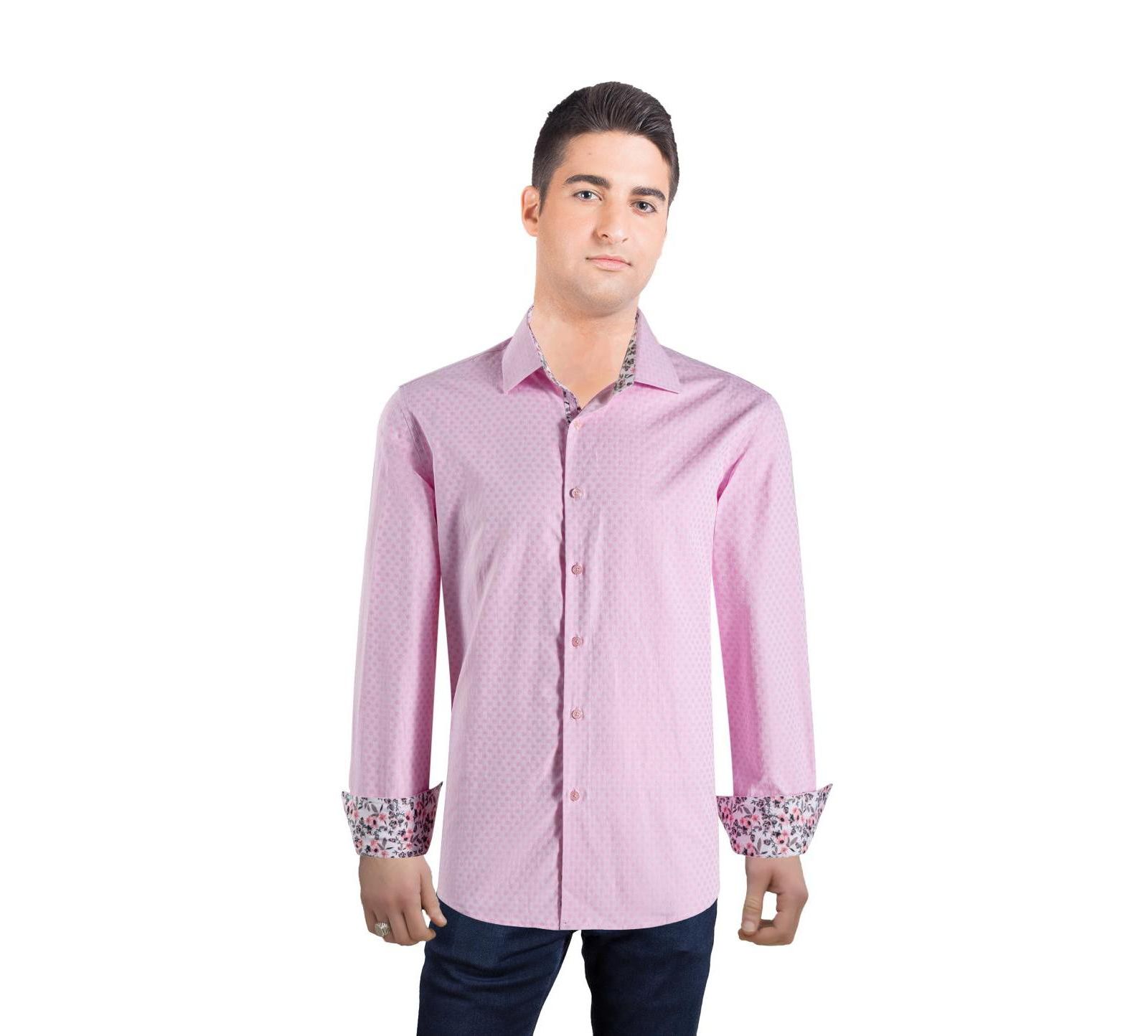 Мужская рубашка Elie Balleh Slim Fit Jacquard Dot Button-Down