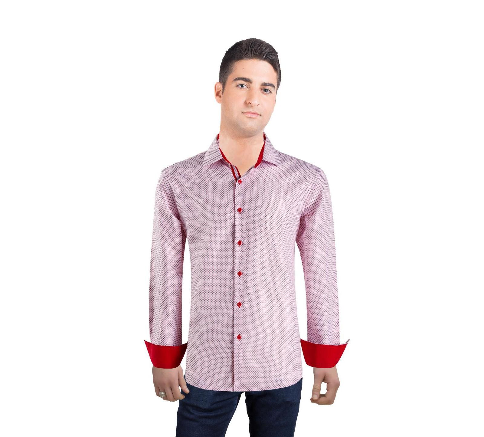 Мужская рубашка Elie Balleh Slim Fit Micro Ditsy Button-Down