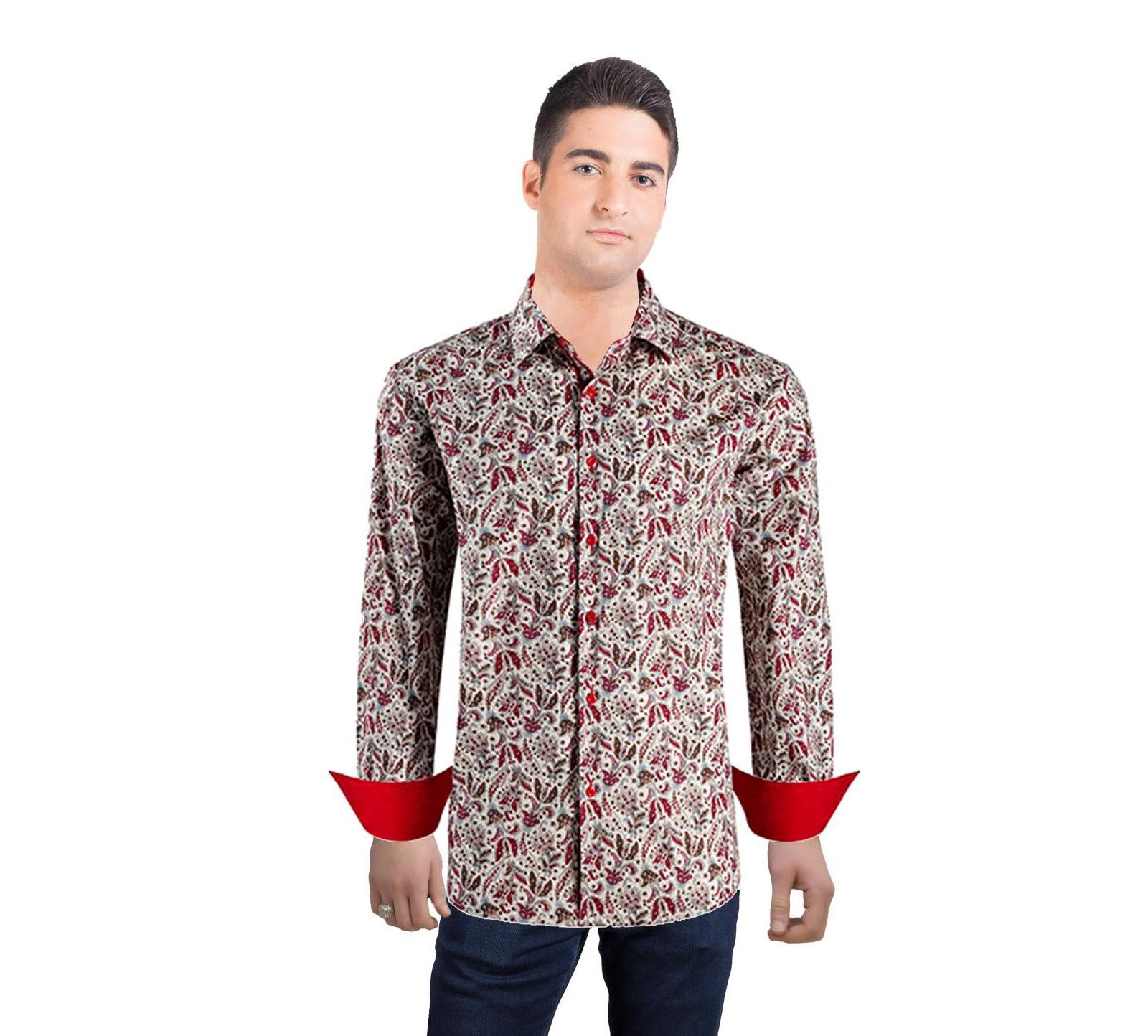 Мужская рубашка Elie Balleh Slim Fit Paisley Sport Button-Down