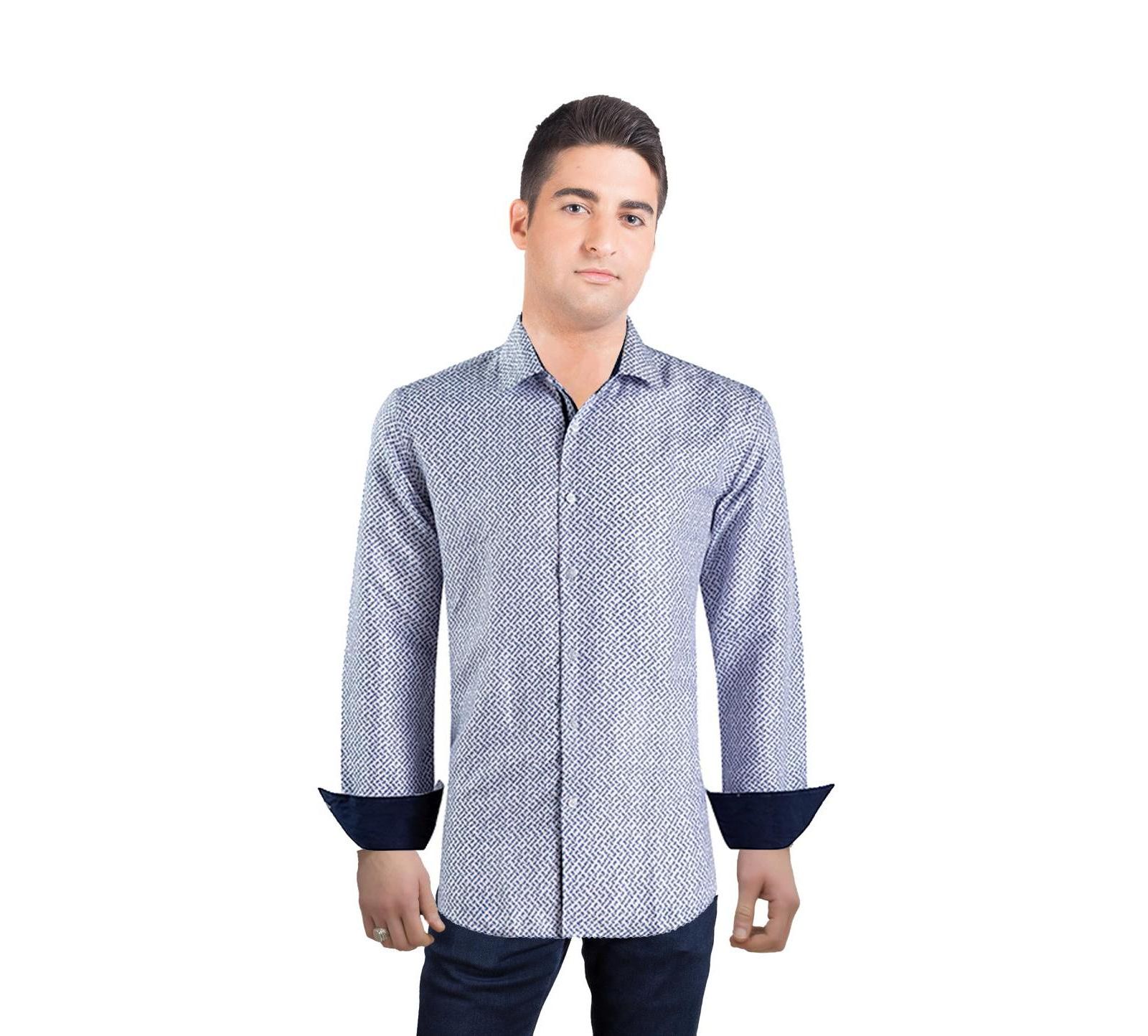 Мужская рубашка Elie Balleh Slim Fit с узором пейсли