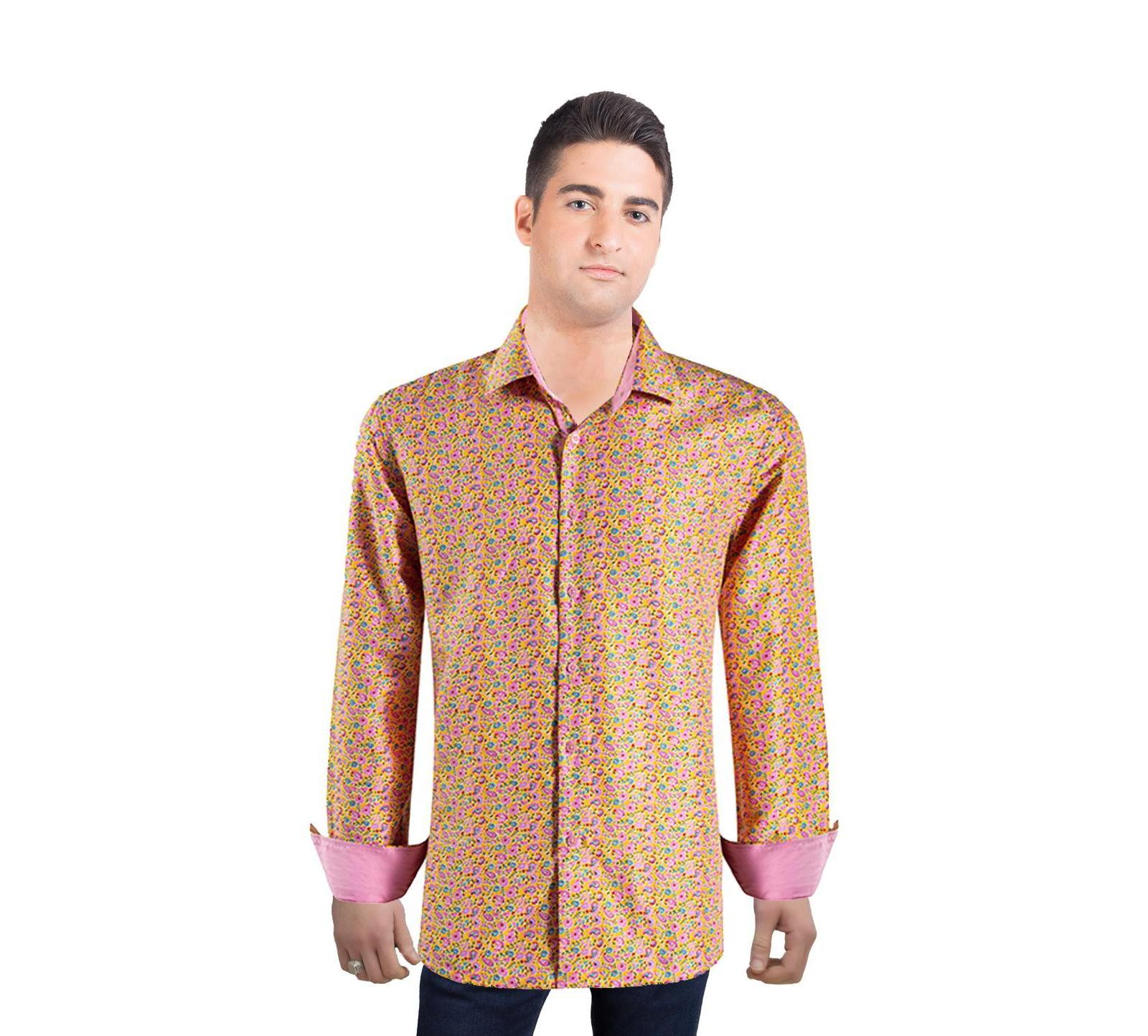 Мужская рубашка Elie Balleh Slim Fit Paisley Print Button-Down