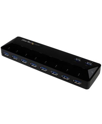 StarTech.com 10-Port USB 3.0 Hub with Charge and Sync Ports