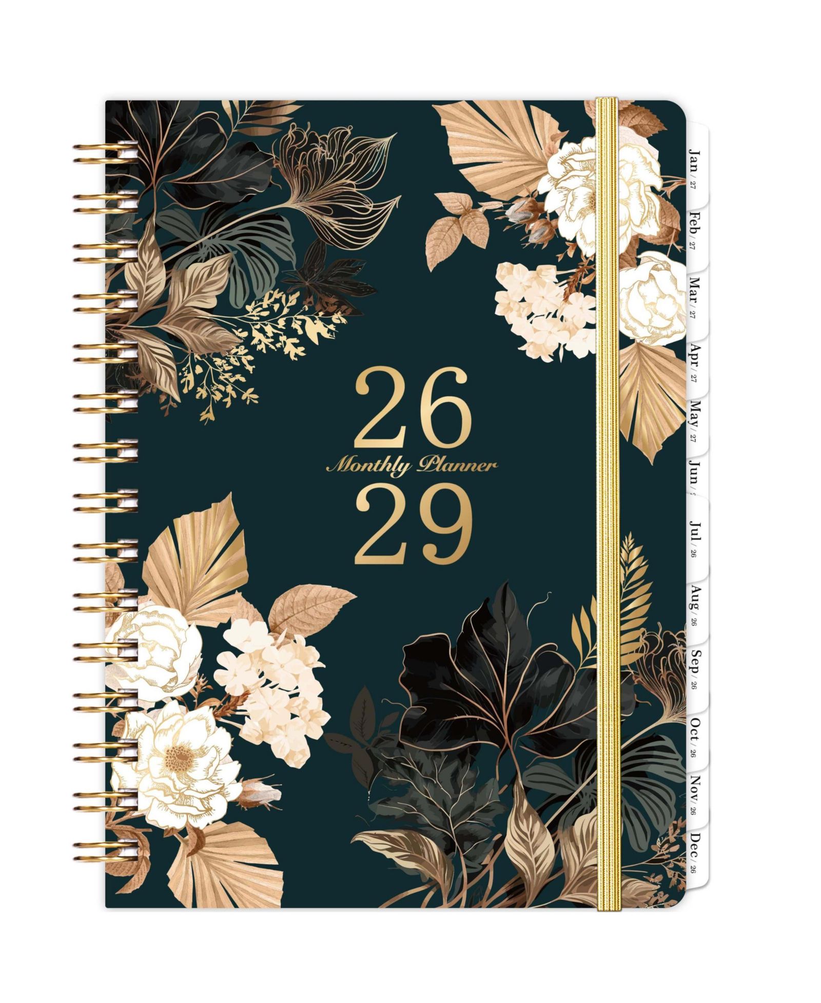 GNUADZ 2026-2029 Monthly Planner 3 Year Calendar Tabs Hardcover Pocket