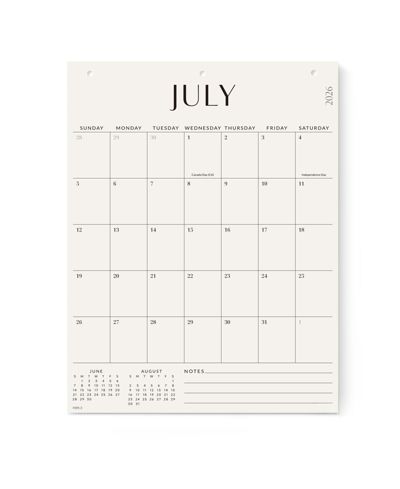 GNUADZ Large Wall Calendar 2026-2027 Monthly Home Office