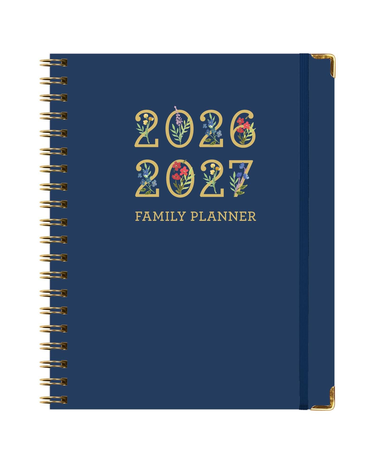 GNUADZ Family Planner Organizer Weekly Monthly Calendar Meal Planning Budgeting Habit Hardcover Schedule Parents Caregivers 2026