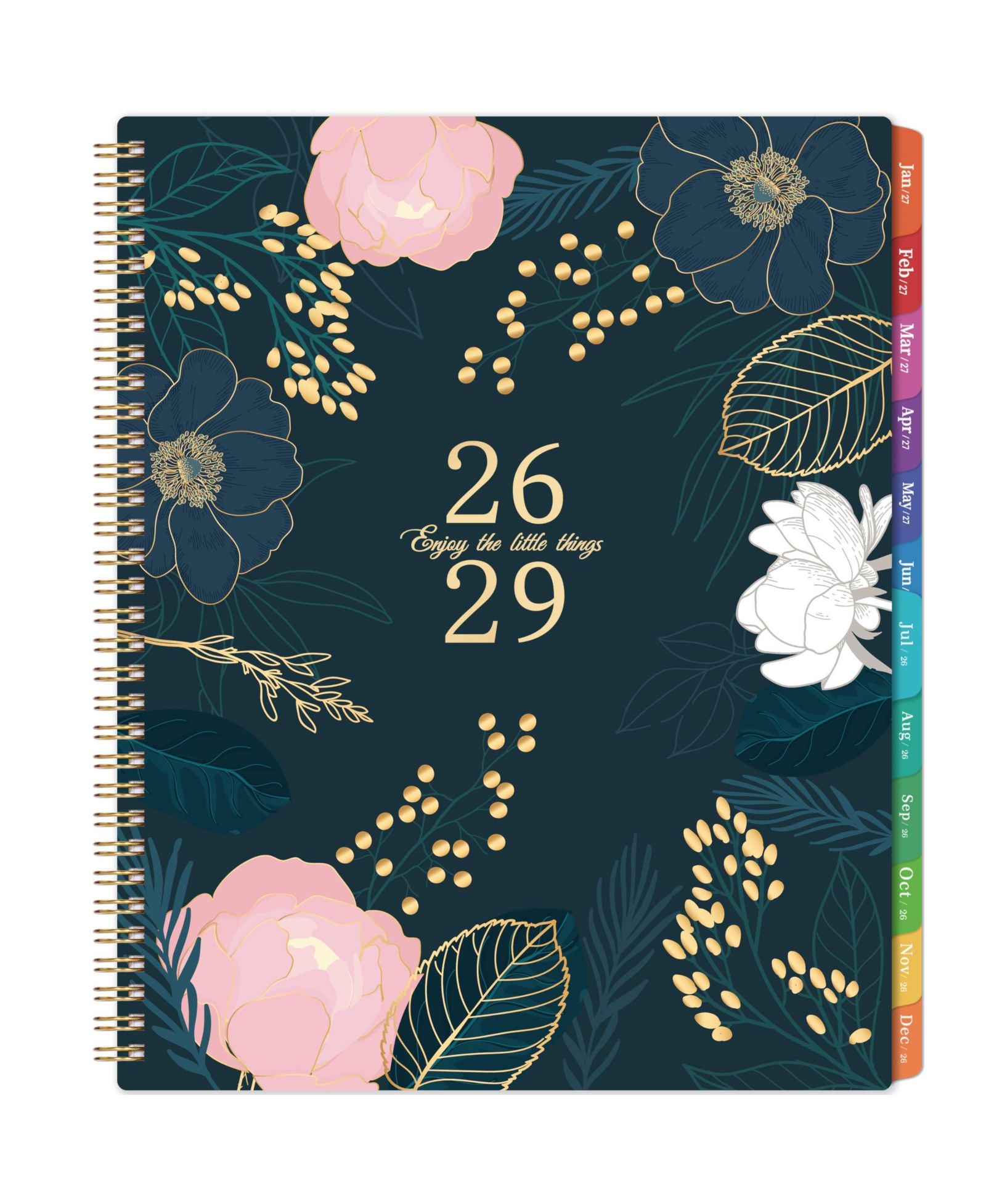 GNUADZ 2026-2029 Monthly Planner 3 Year Calendar Tabs Pocket Notes Twin-wire Binding