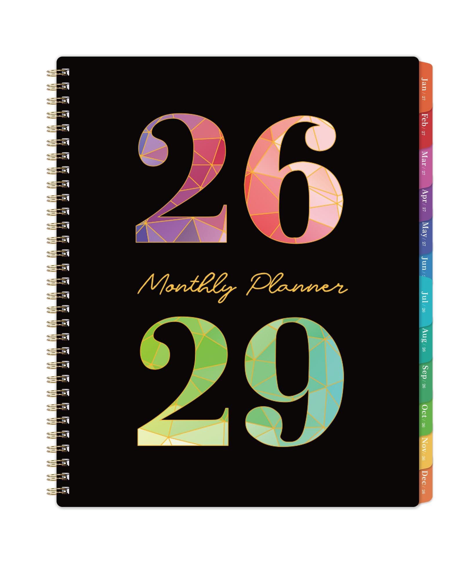 Ежемесячный планер GNUADZ 2026-2029 3 Year Calendar Colorful Tabs Pocket