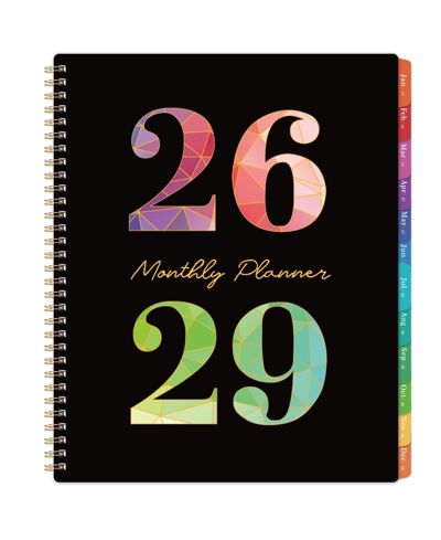 Ежемесячный планер GNUADZ 2026-2029 3 Year Calendar Colorful Tabs Pocket