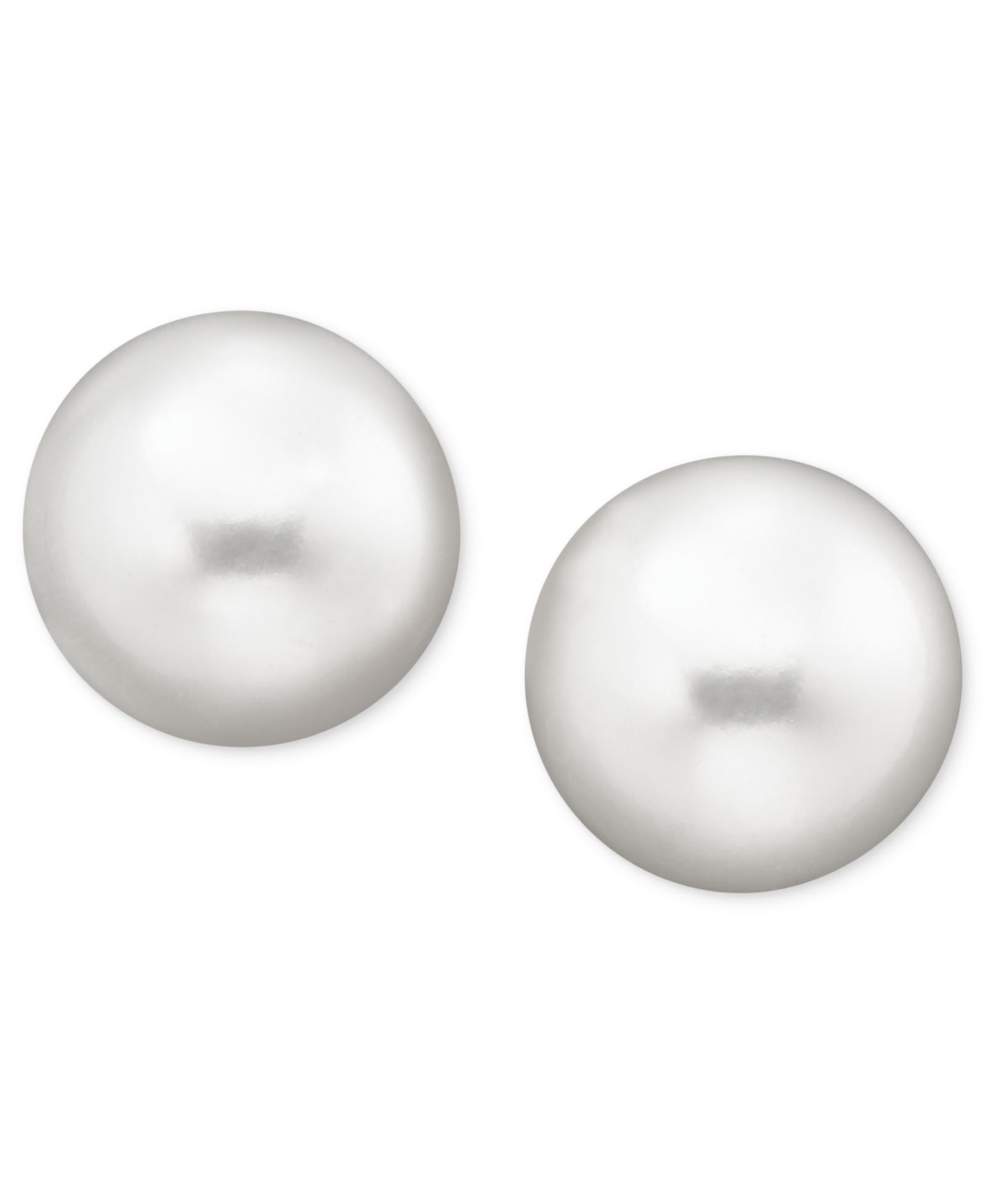Серьги-гвоздики Belle de Mer Pearl 14k Gold с культивированным речным жемчугом (9mm)