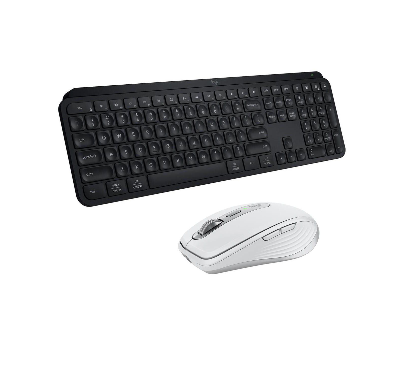 Logitech MX Keys S Wireless Keyboard, with MX Anywhere 3S Pale Mouse