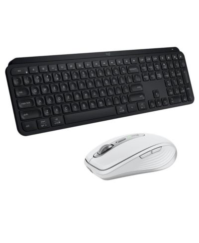 Logitech MX Keys S Wireless Keyboard, with MX Anywhere 3S Pale Mouse