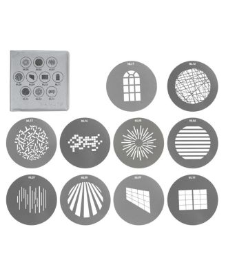 Nanlite Gobo Set 1 10-Piece Gobo Discs for PJ-FZ60-19/36 Projector Mounts