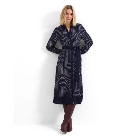 Phase Eight Women's Charlotte Long-Sleeve Belted Midi Dress