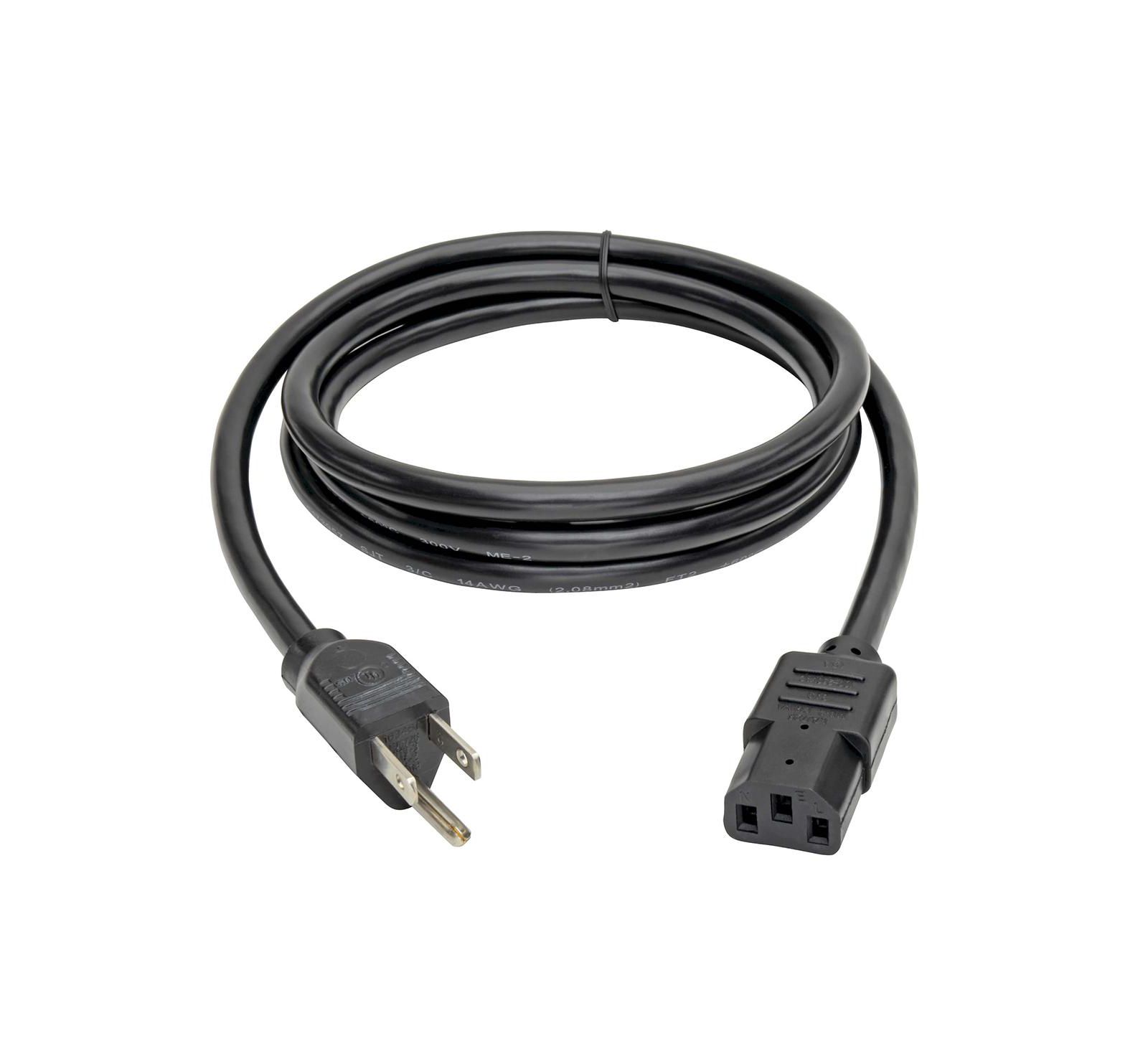 Tripp Lite 6' 14 AWG NEMA 5-15P to IEC C13 Power Cord