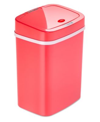 NINESTARS Rectangular Motion Sensor Trash Can 3.2 Gallon ABS