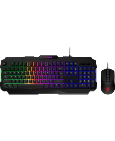 Игровой набор MSI Forge GK100: проводная клавиатура и мышь, RGB