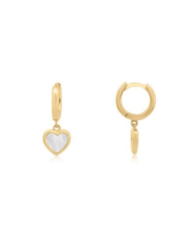 The Lovery серьги-подвески из перламутра 14K gold-plated sterling silver