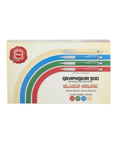 Механический карандаш Pentel GraphGear 500 Classic Colors Box Set