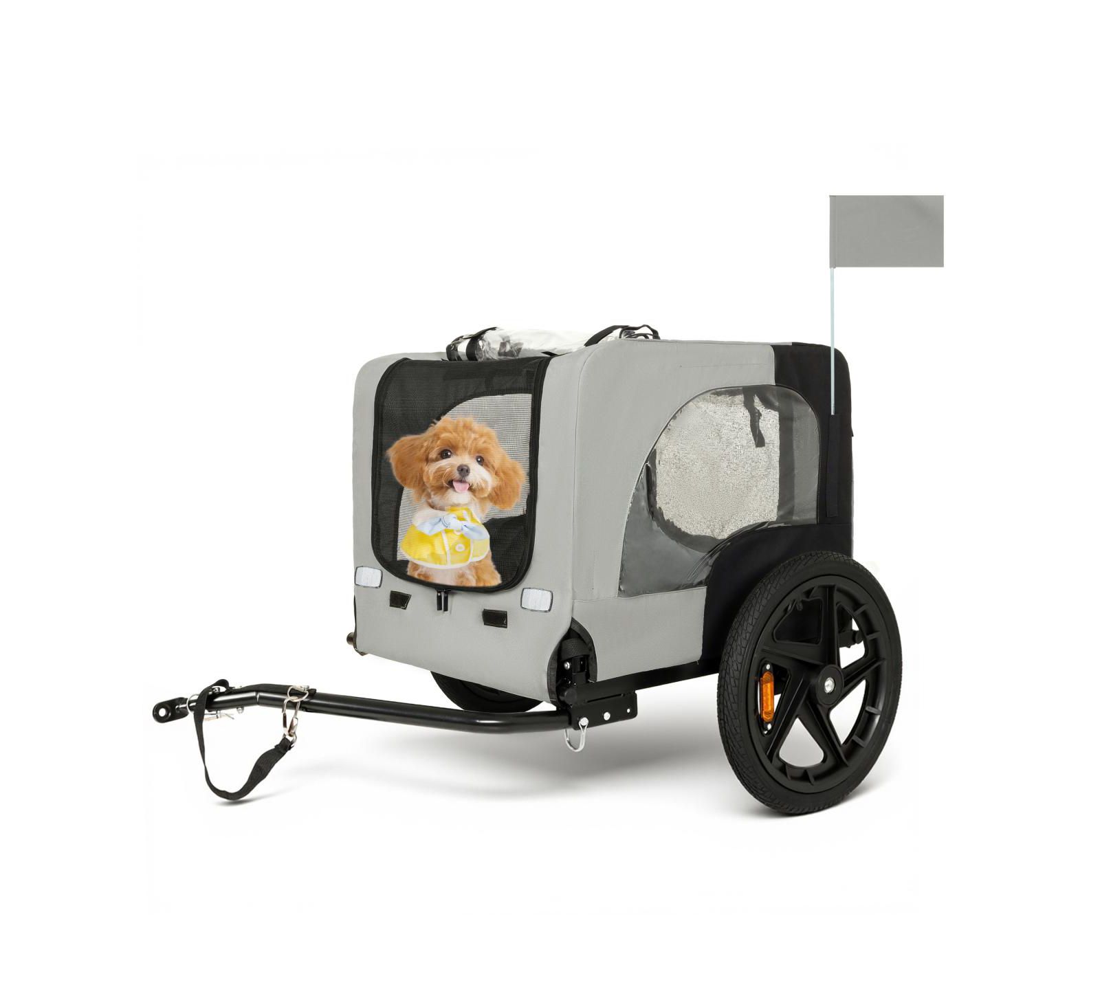 Складной прицеп для перевозки домашних животных Streamdale Furniture Heavy Duty с внедорожными колесами