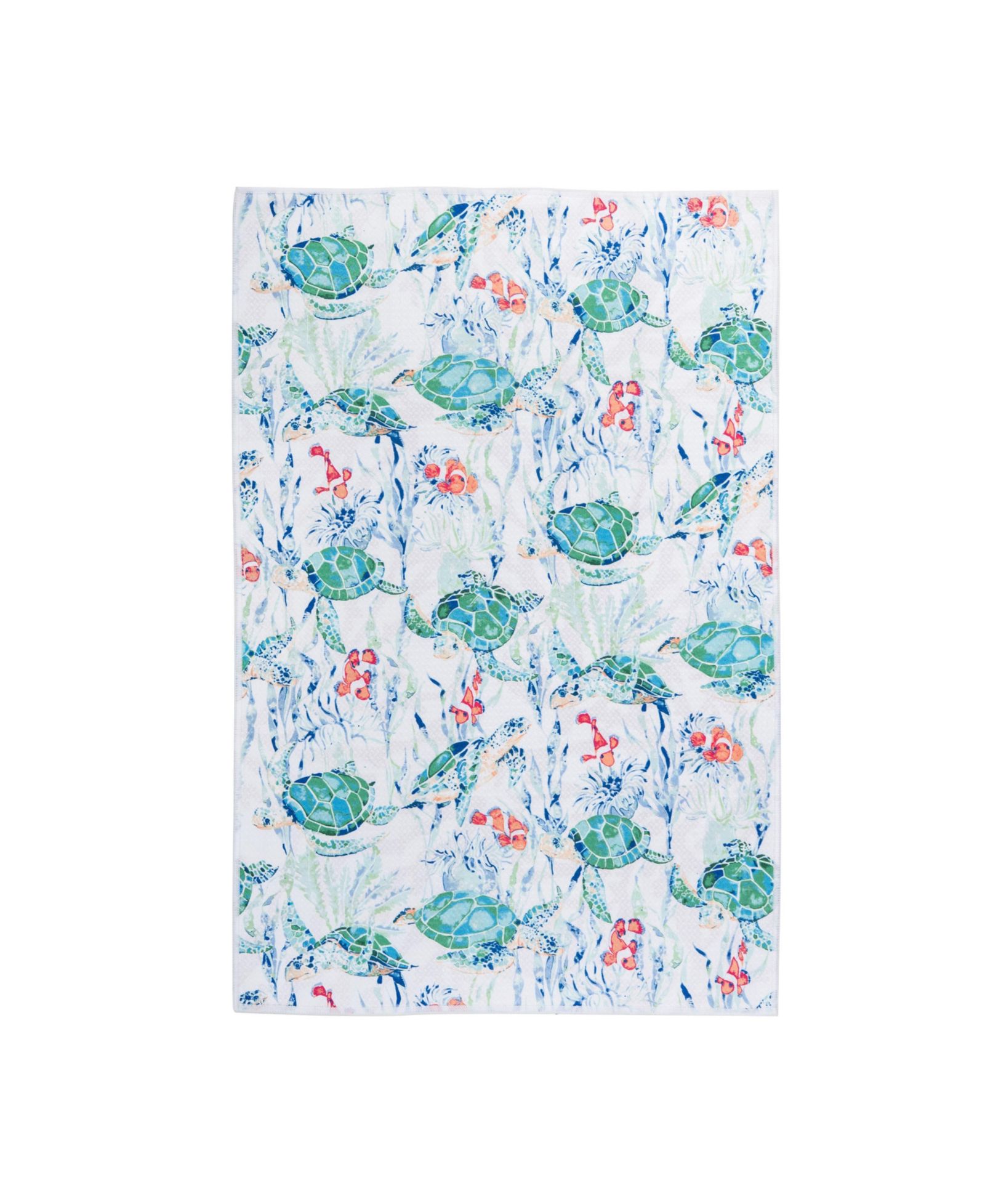 Кухонное полотенце C&F Home Sea Turtle Cove Christmas Coastal 100% Cotton