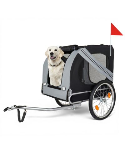Streamdale Furniture Large Folding Dog Bike Trailer Capacity All-Terrain Pet Carrier