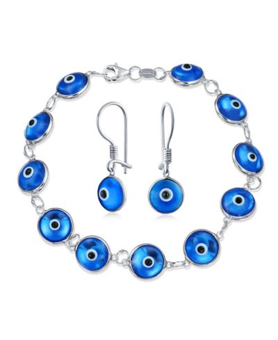 Набор браслет и серьги Bling Jewelry Spiritual Protection Amulet Evil Eye